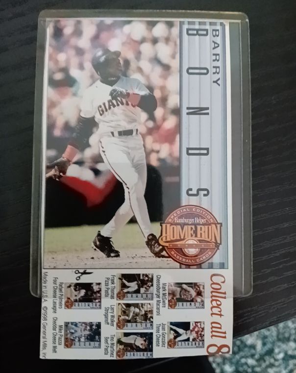 1996 Hamburger Helper Special Edition Barry Bonds — front