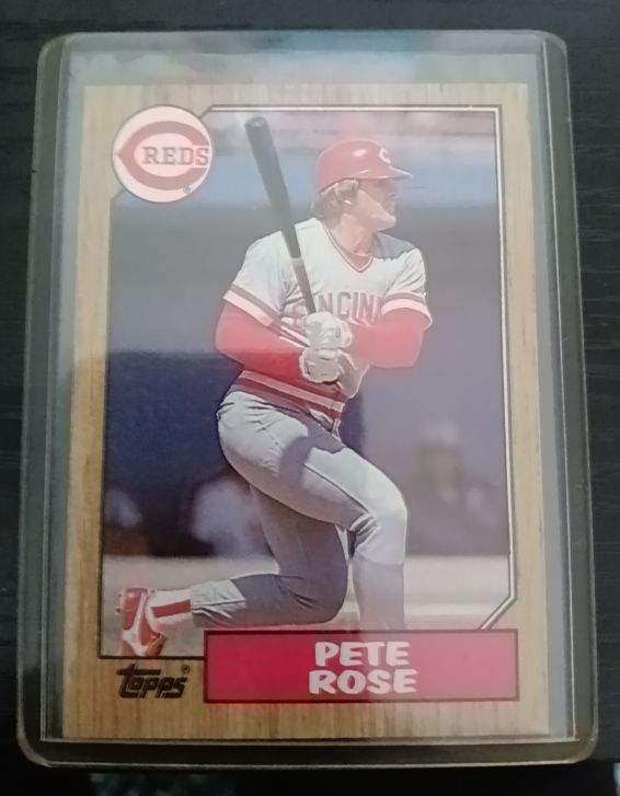 1987 Topps #1 Pete Rose — front