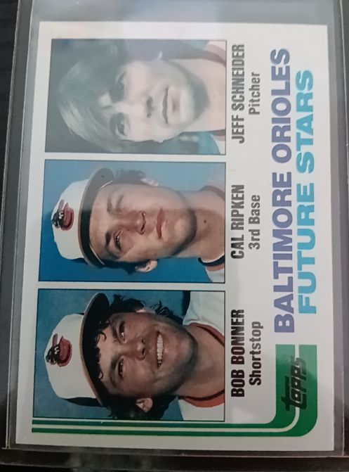 1979 Topps #F1 Baltimore Orioles Future Stars Jeff Schneider Cal Ripken Bob Bonner — front