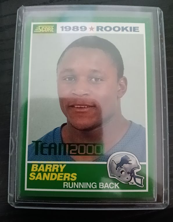 1989 Score Rookie Barry Sanders — front