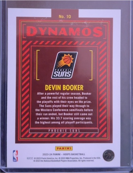 2023-24 Panini Hoops #10 Devin Booker — front