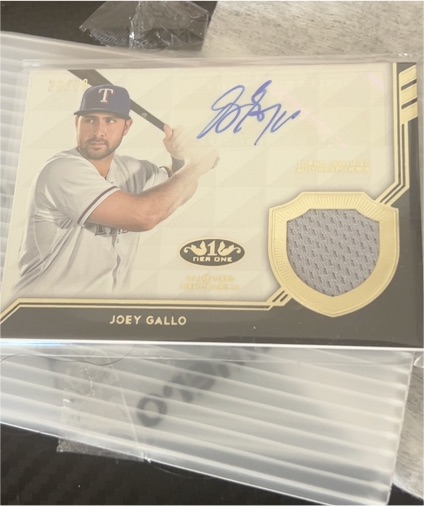 2021 Tier One #20 Joey Gallo — front