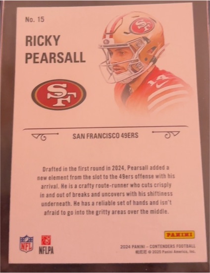 2024 Panini Contenders #15 Ricky Pearsall — front