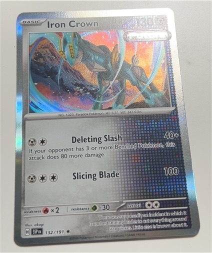 2021 Pokémon Holo SSP #132 Iron Crown — front