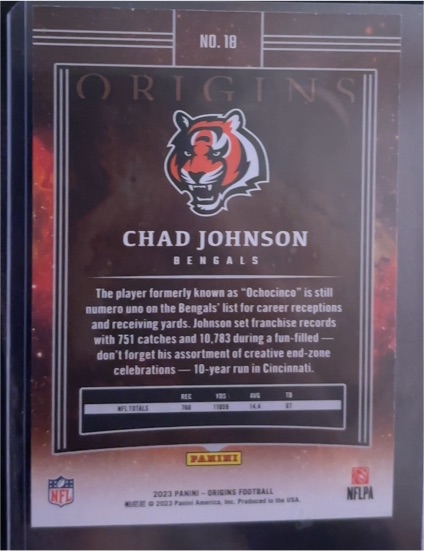 2023 Panini Origins #18 Chad Johnson — front