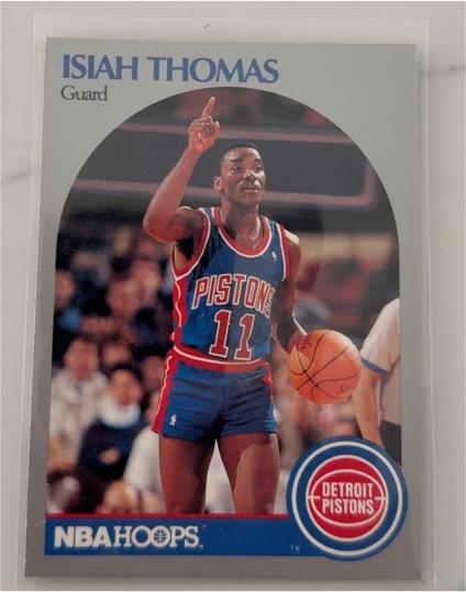 1990 NBA Hoops #11 Isiah Thomas — front