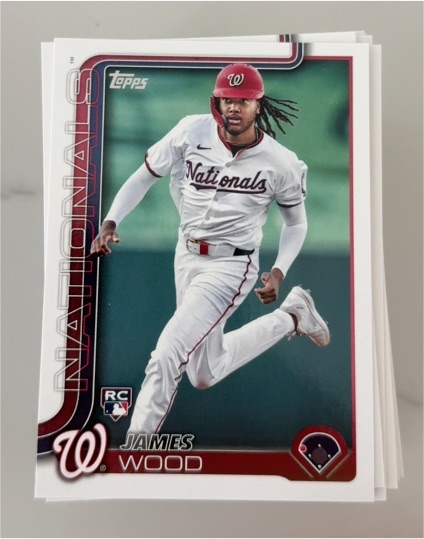 2022 Topps #James Wood Washington Nationals — front