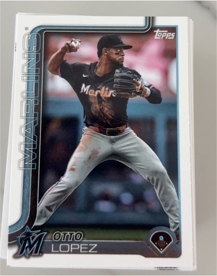 2023 Topps #MIA-LOP Otto Lopez — front