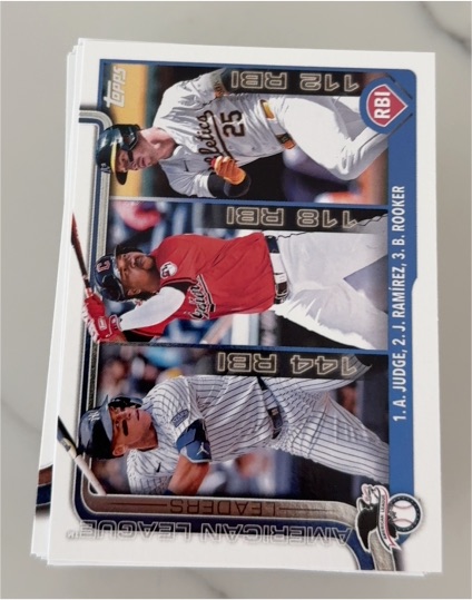 2023 Topps #RBI Aaron Judge, J. Ramirez, B. Rooker — front
