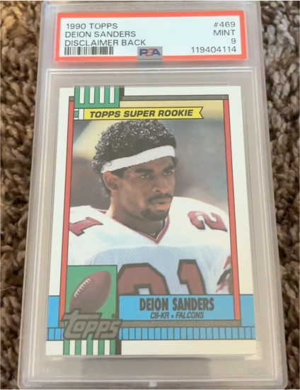 1990 Topps #469 Deion Sanders — front