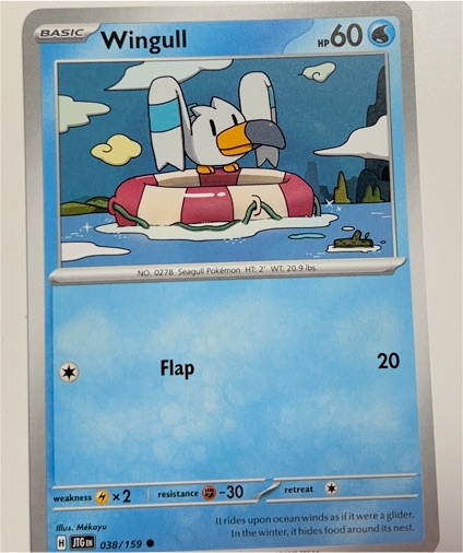 2022 Pokémon Scarlet & Violet #038 Wingull — front