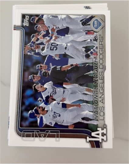 2023 Topps #LAD-TEAM Los Angeles Dodgers Team — front