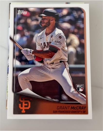 2023 Topps #RC Grant McCray — front