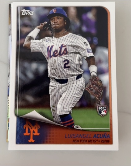 2023 Topps #2 Luisangel Acuña — front