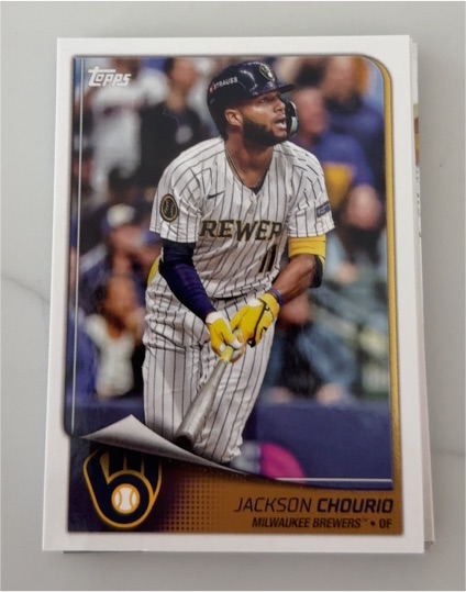 2023 Topps #Jackson Chourio Milwaukee Brewers — front