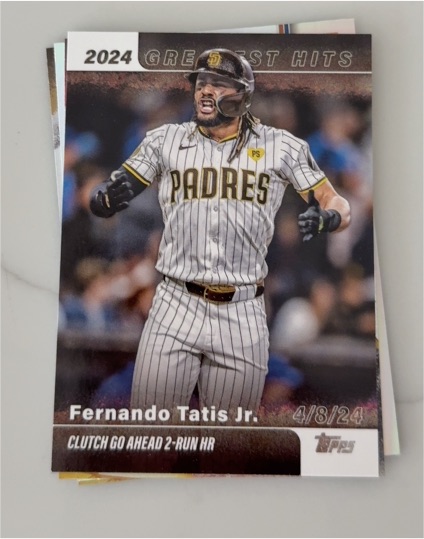2024 Topps Greatest Hits #4/8/24 Fernando Tatis Jr. — front