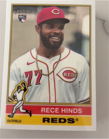 2023 Topps Heritage #77 Rece Hinds — front
