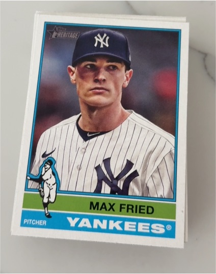 2022 Topps Heritage #22 Max Fried — front