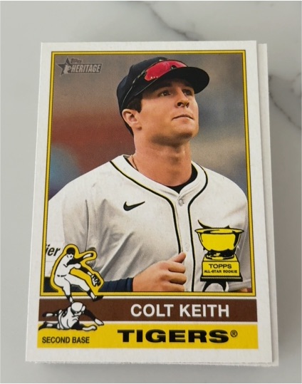 2023 Topps Heritage #TBD Colt Keith — front