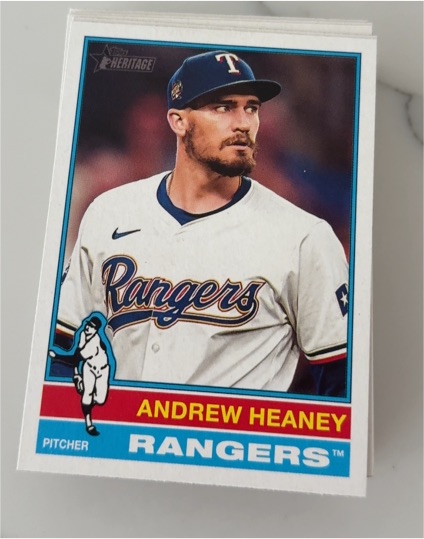 2022 Topps Heritage #TH-22 Andrew Heaney — front