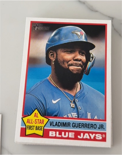 2023 Topps Heritage #AL All-Star First Base Vladimir Guerrero Jr. — front