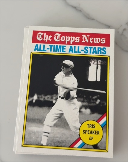 2022 Topps Heritage The Topps News All-Time All-Stars Tris Speaker — front