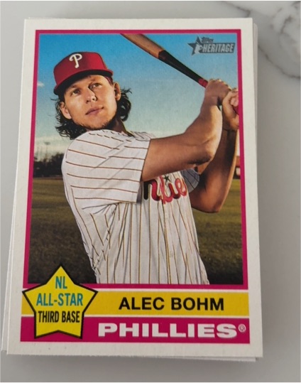 2021 Topps Heritage Alec Bohm #NL All-Star Third Base — front