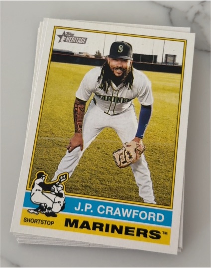 2023 Topps Heritage #1 J.P. Crawford — front