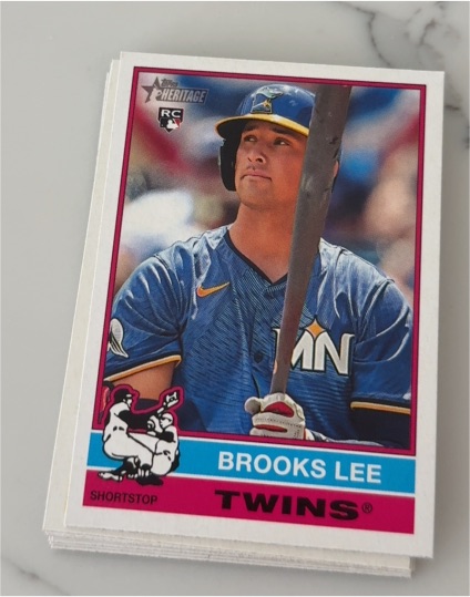 2022 Topps Heritage #RC Brooks Lee — front