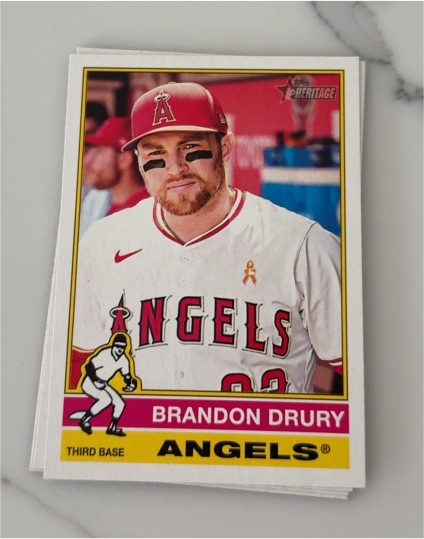2022 Topps Heritage #83 Brandon Drury — front