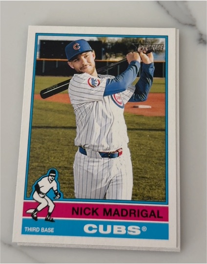 2022 Topps Heritage #Nick Madrigal — front