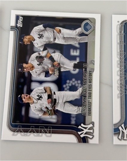 2023 Topps Bronx Bombers Trio Eyes History #NY — front