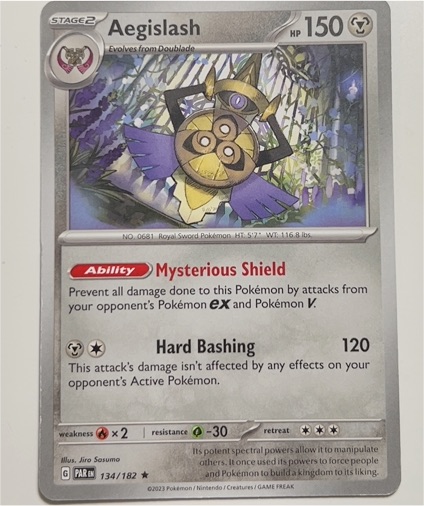 2023 Pokemon Scarlet & Violet #134 Aegislash — front