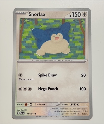2024 Pokémon S9p #144 Snorlax — front