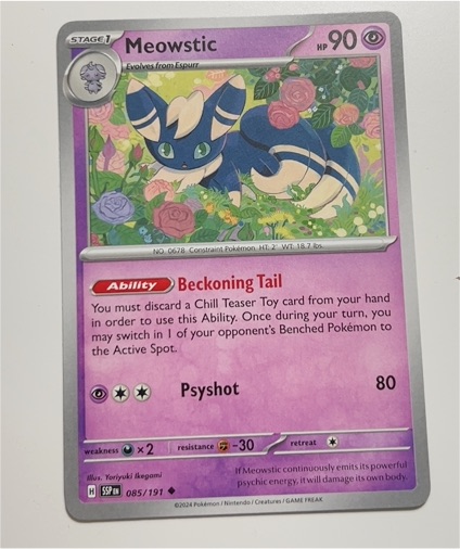 2024 Pokémon S8b #085 Meowstic — front
