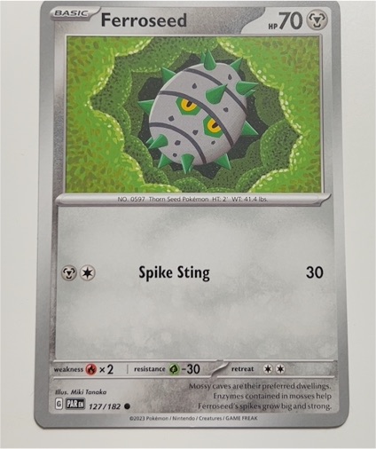2023 Pokémon Scarlet & Violet #127 Ferroseed — front