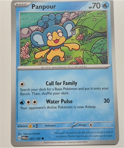 2023 Pokémon Scarlet & Violet Paldea Evolved #041 Panpour — front