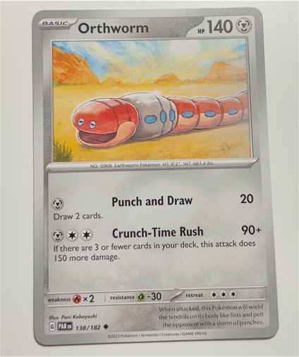 2023 Pokémon #138 Orthworm — front