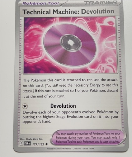 2023 Pokémon TCG #177 Technical Machine: Devolution — front