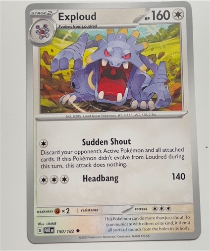2023 Pokémon #150 Exploud — front