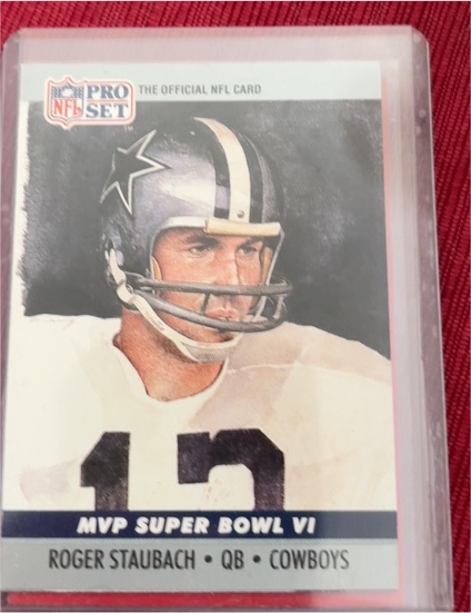 1991 Pro Set #12 Roger Staubach — front