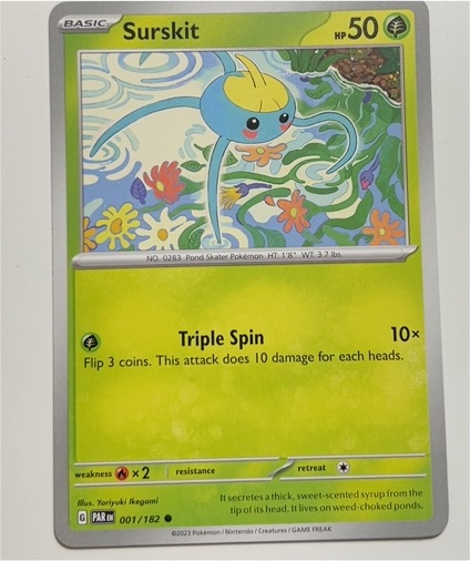 2023 Pokemon Scarlet & Violet 001 Surskit — front