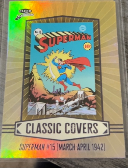 1942 Fleer Classic Covers Superman #15 March-April 1942 — front