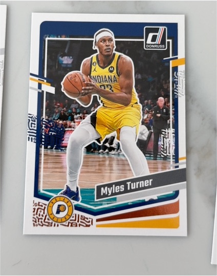 2021 Donruss #123 Myles Turner — front