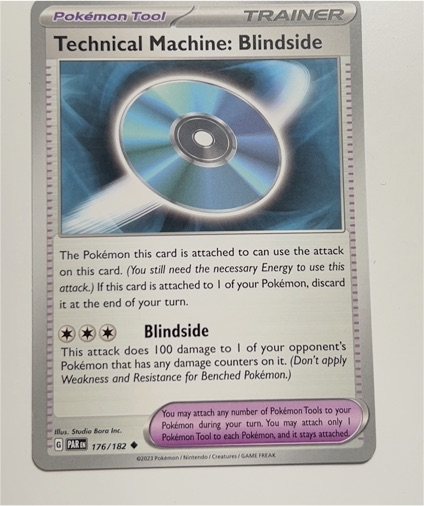 2023 Pokémon Scarlet & Violet Paldea Evolved #176 Technical Machine: Blindside — front