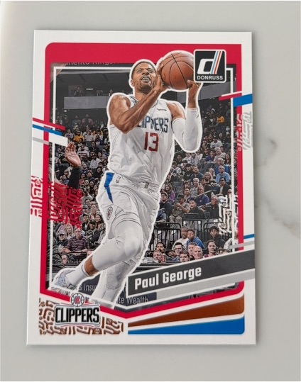 2022 Donruss #13 Paul George — front