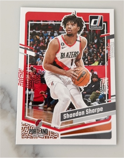 2022 Donruss #13 Shaedon Sharpe — front