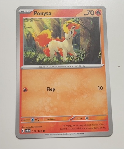 2024 Pokémon Scarlet & Violet #019 Ponyta — front