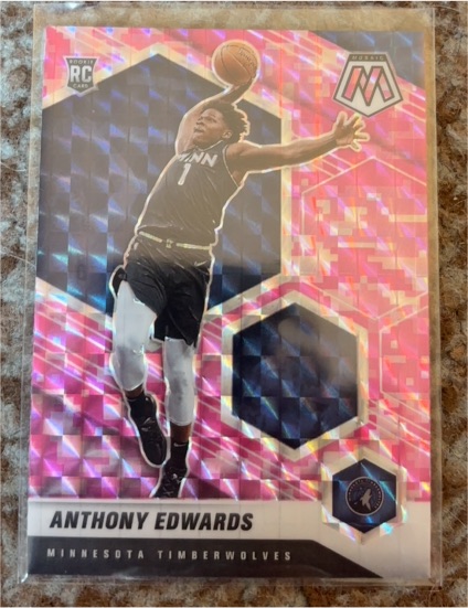 2020 Panini Mosaic #1 Anthony Edwards — front