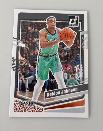 2020 Donruss #6 Keldon Johnson — front